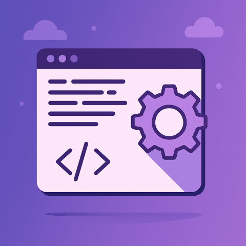 Ilustração de Desenvolvimento de Software Sob Medida