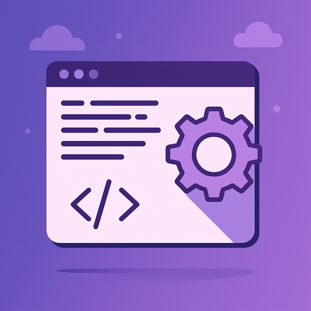 Ilustração de Desenvolvimento de Software Sob Medida